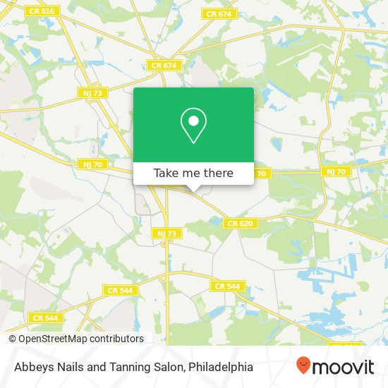 Mapa de Abbeys Nails and Tanning Salon