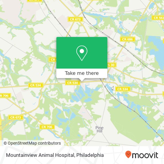 Mapa de Mountainview Animal Hospital