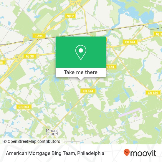 American Mortgage Bing Team map