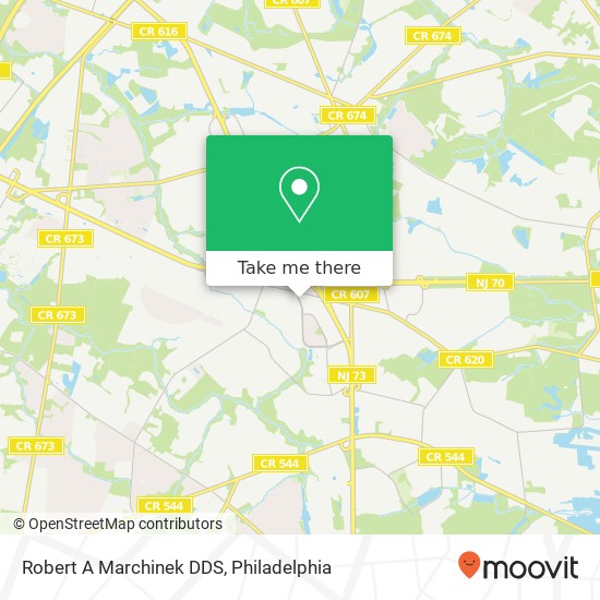 Mapa de Robert A Marchinek DDS