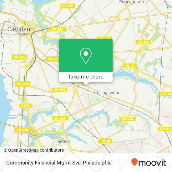 Community Financial Mgmt Svc map