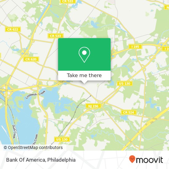 Bank Of America map