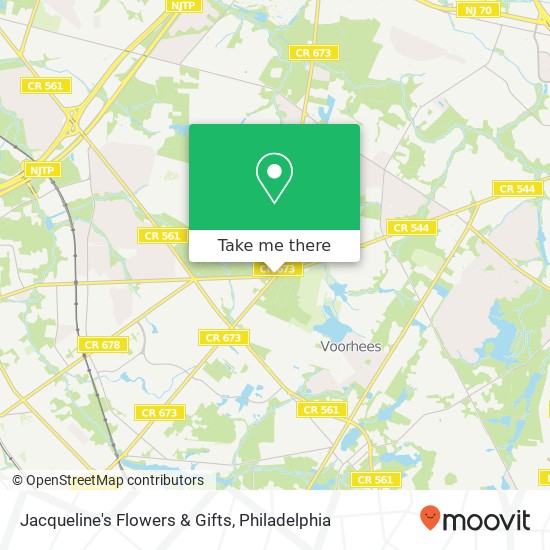 Jacqueline's Flowers & Gifts map