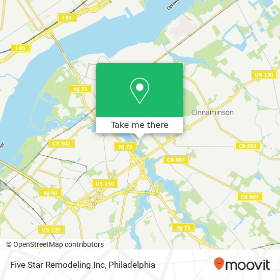 Five Star Remodeling Inc map
