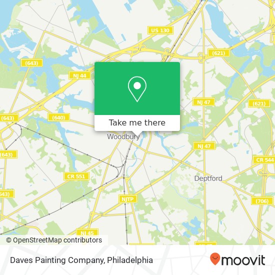 Mapa de Daves Painting Company