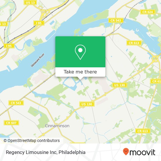 Regency Limousine Inc map