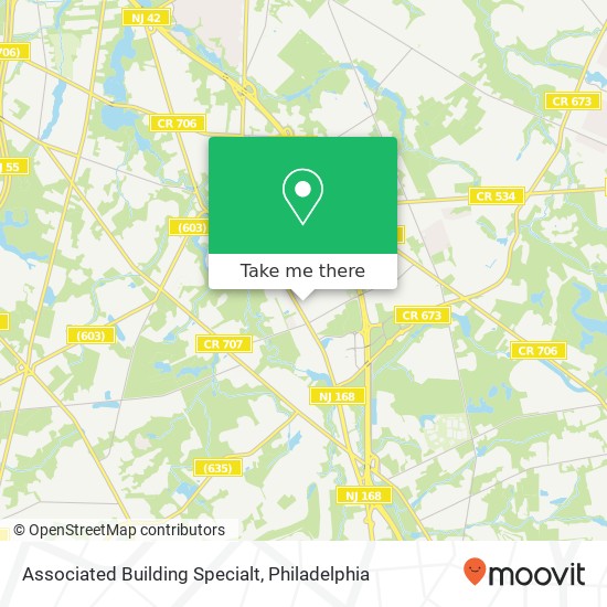 Associated Building Specialt map