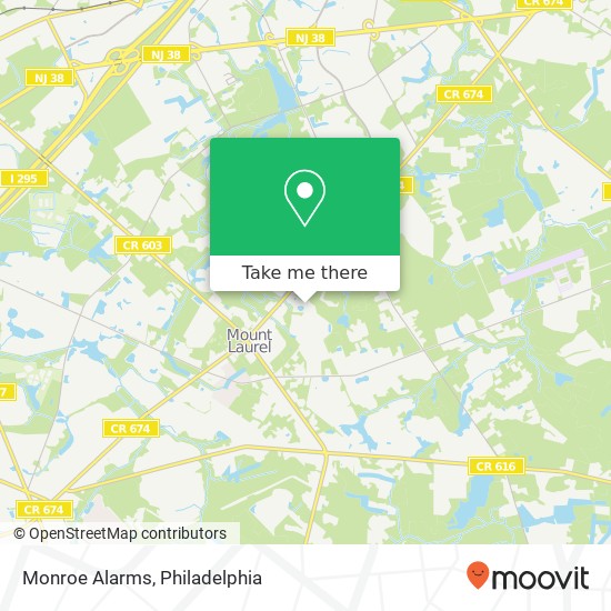 Mapa de Monroe Alarms
