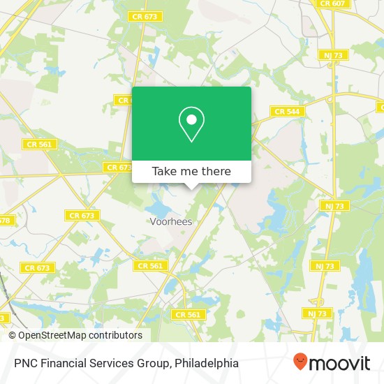 PNC Financial Services Group map