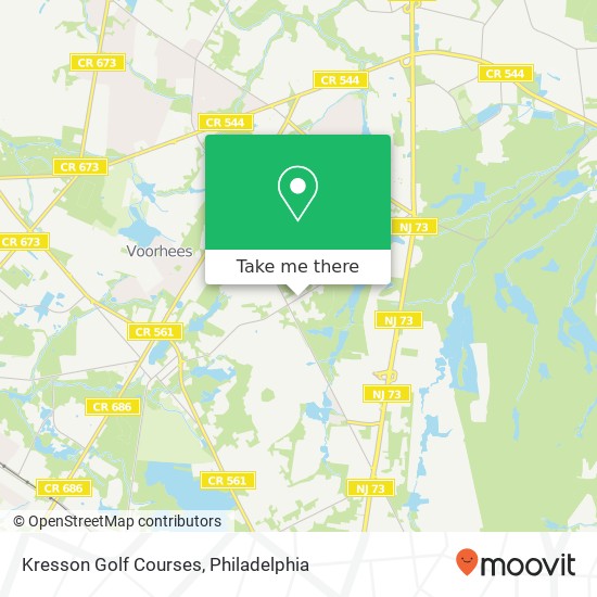 Kresson Golf Courses map