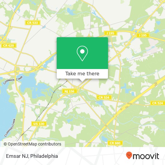 Emsar NJ map