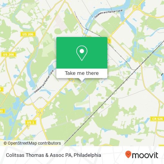 Mapa de Colitsas Thomas & Assoc PA