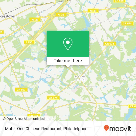 Mapa de Mater One Chinese Restaurant