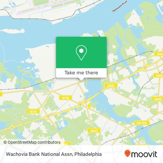 Mapa de Wachovia Bank National Assn