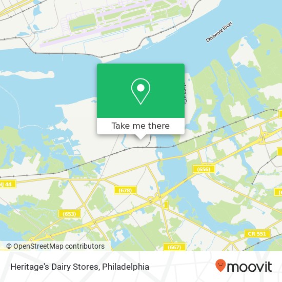 Heritage's Dairy Stores map