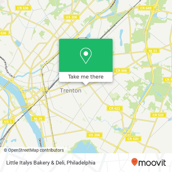 Mapa de Little Italys Bakery & Deli