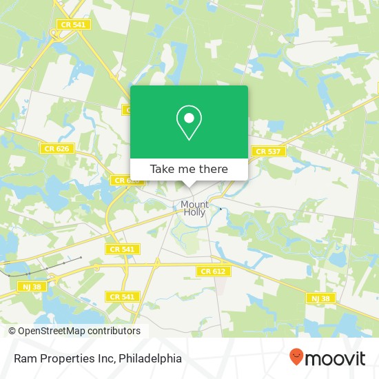 Ram Properties Inc map