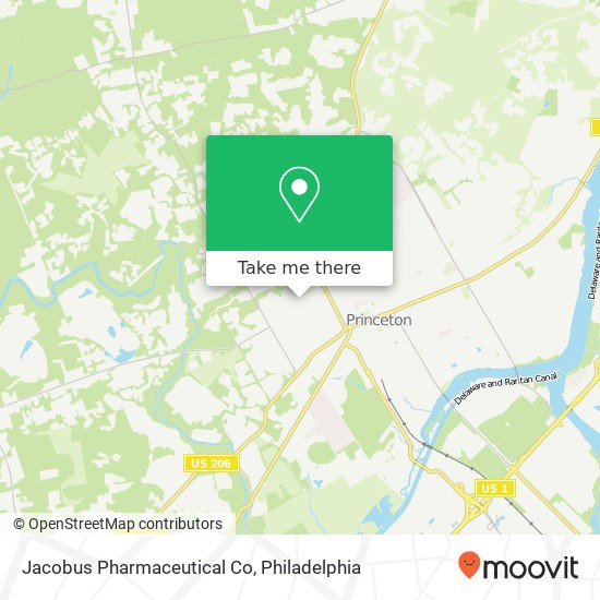 Mapa de Jacobus Pharmaceutical Co