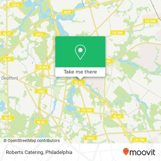 Roberts Catering map
