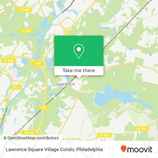 Lawrence Square Village Condo map