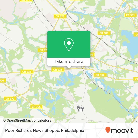 Poor Richards News Shoppe map