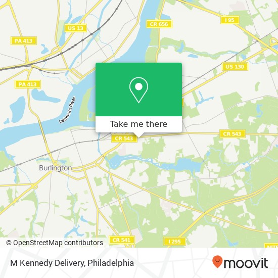 M Kennedy Delivery map