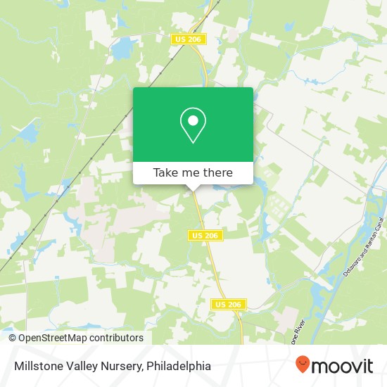 Millstone Valley Nursery map