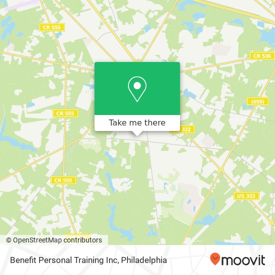 Benefit Personal Training Inc map