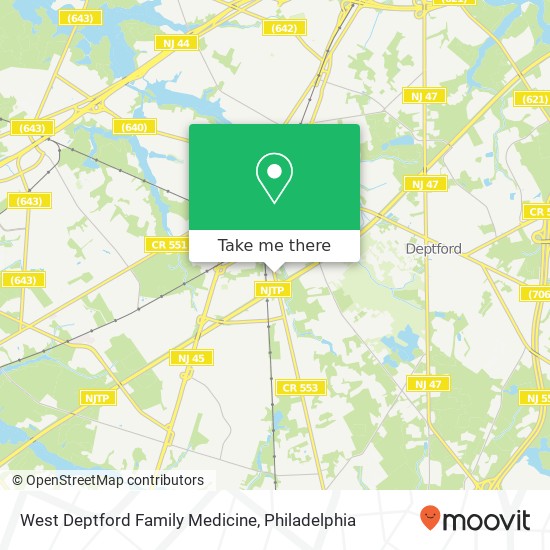 Mapa de West Deptford Family Medicine