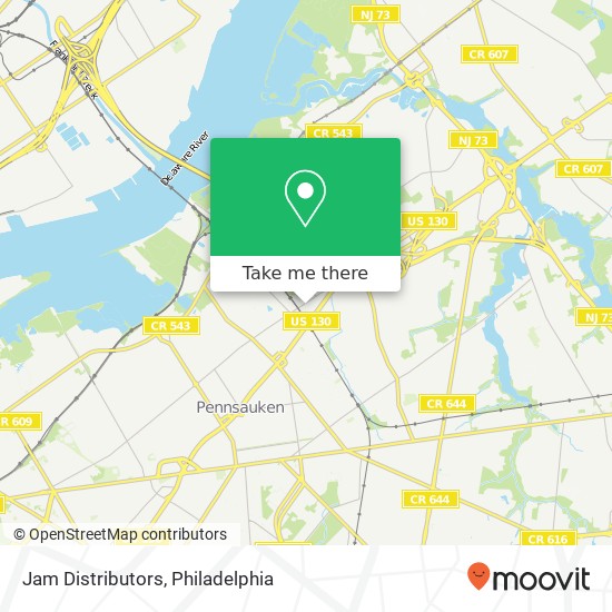 Jam Distributors map