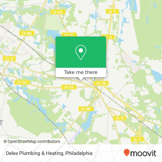 Mapa de Delex Plumbing & Heating