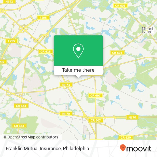 Mapa de Franklin Mutual Insurance