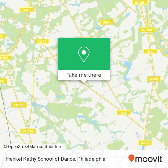 Henkel Kathy School of Dance map