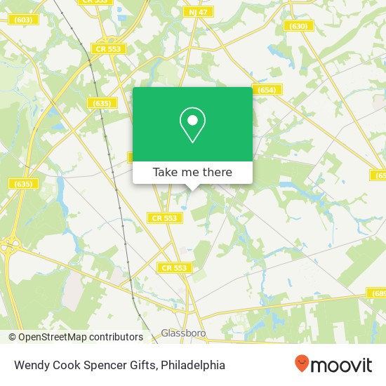 Mapa de Wendy Cook Spencer Gifts