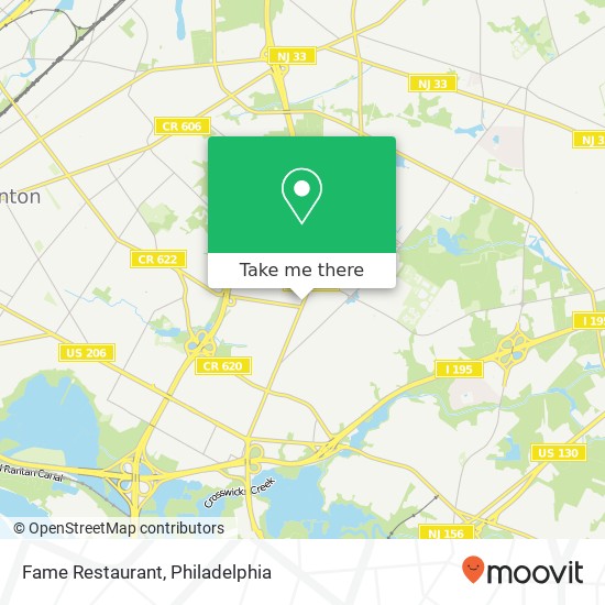 Fame Restaurant map