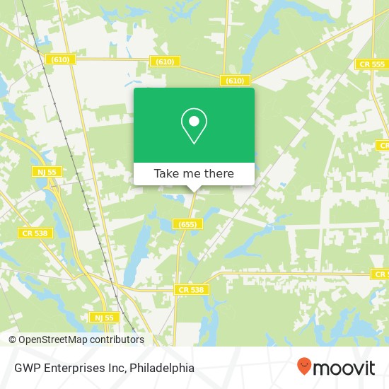 GWP Enterprises Inc map