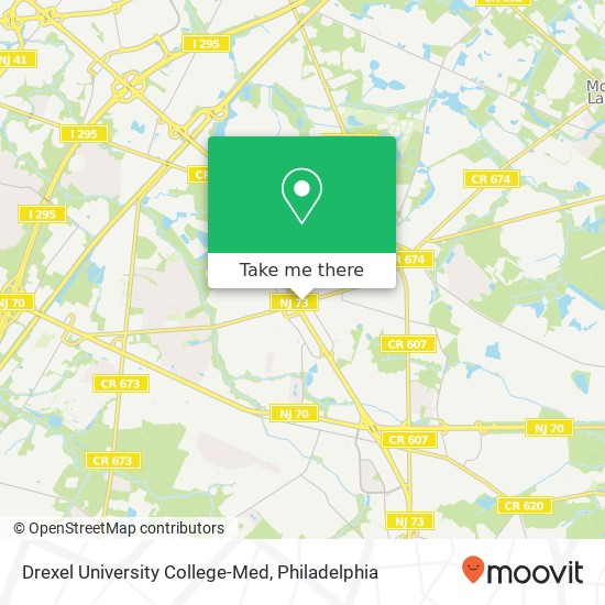 Mapa de Drexel University College-Med