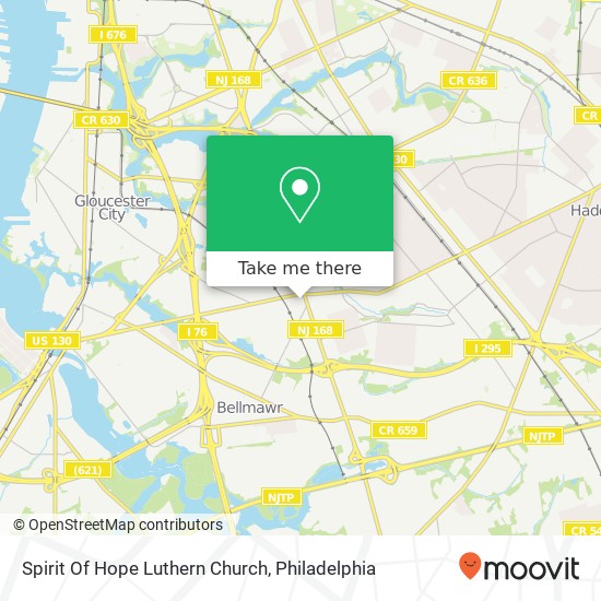 Spirit Of Hope Luthern Church map