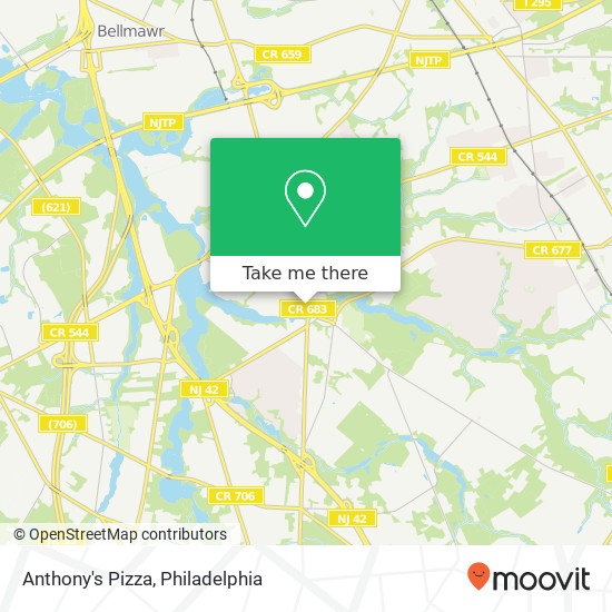 Mapa de Anthony's Pizza