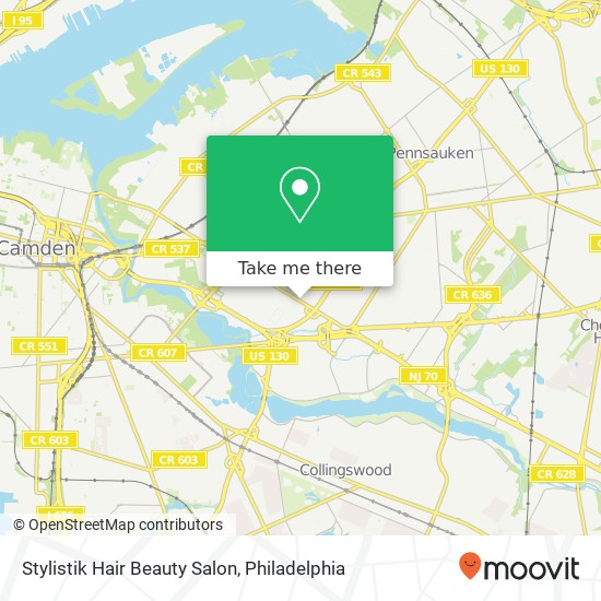 Mapa de Stylistik Hair Beauty Salon