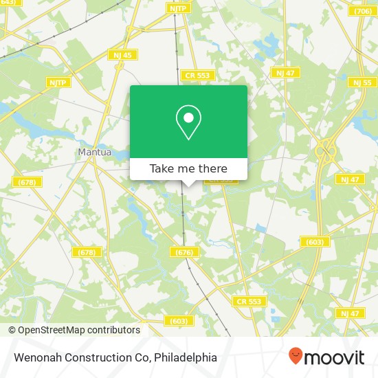 Mapa de Wenonah Construction Co