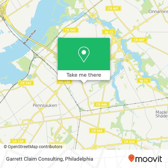 Garrett Claim Consulting map
