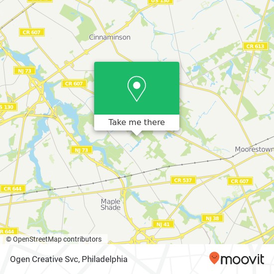 Ogen Creative Svc map