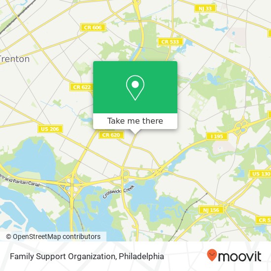 Family Support Organization map