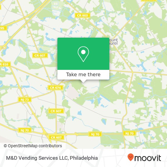 Mapa de M&D Vending Services LLC