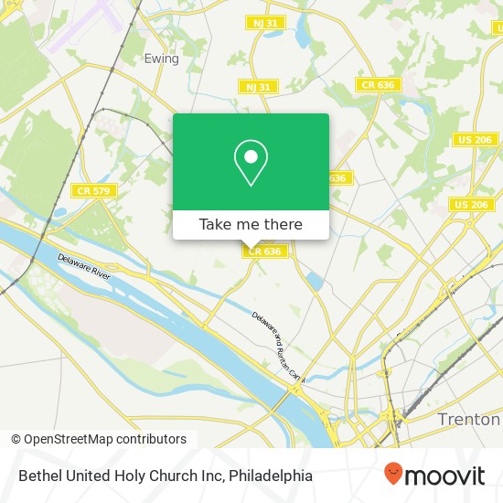 Bethel United Holy Church Inc map
