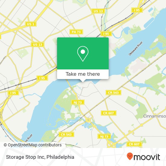 Storage Stop Inc map