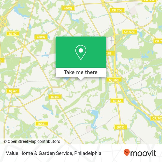 Mapa de Value Home & Garden Service