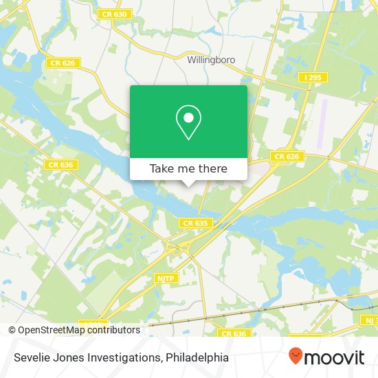 Sevelie Jones Investigations map