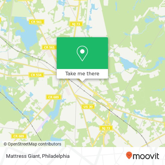 Mattress Giant map